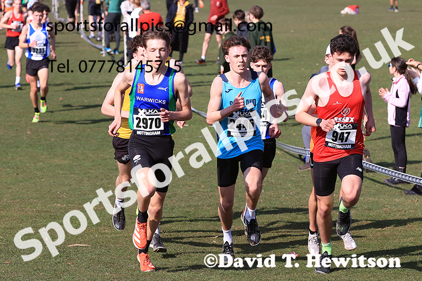 GMens under-17s 2025 UK CAU Inter Counties Cross Country Champs., Wollaton Park, Nottingham. Photo: David T. Hewitson/Sports for All Pics